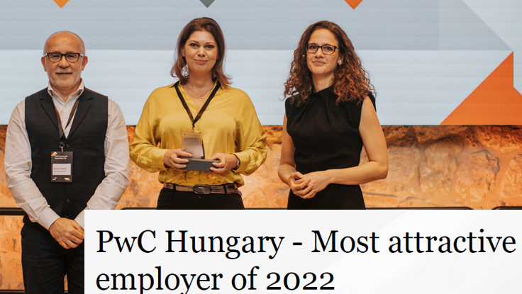 PWC Hungary - Most attractive employer of 2022