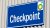 Checkpoint-Schild bp Gelsenkirchen