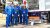 Gruppenbild bp Mitarbeiter Raffinerie bp Lingen vor Tankwagen