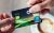 hand holding a bp fuel card